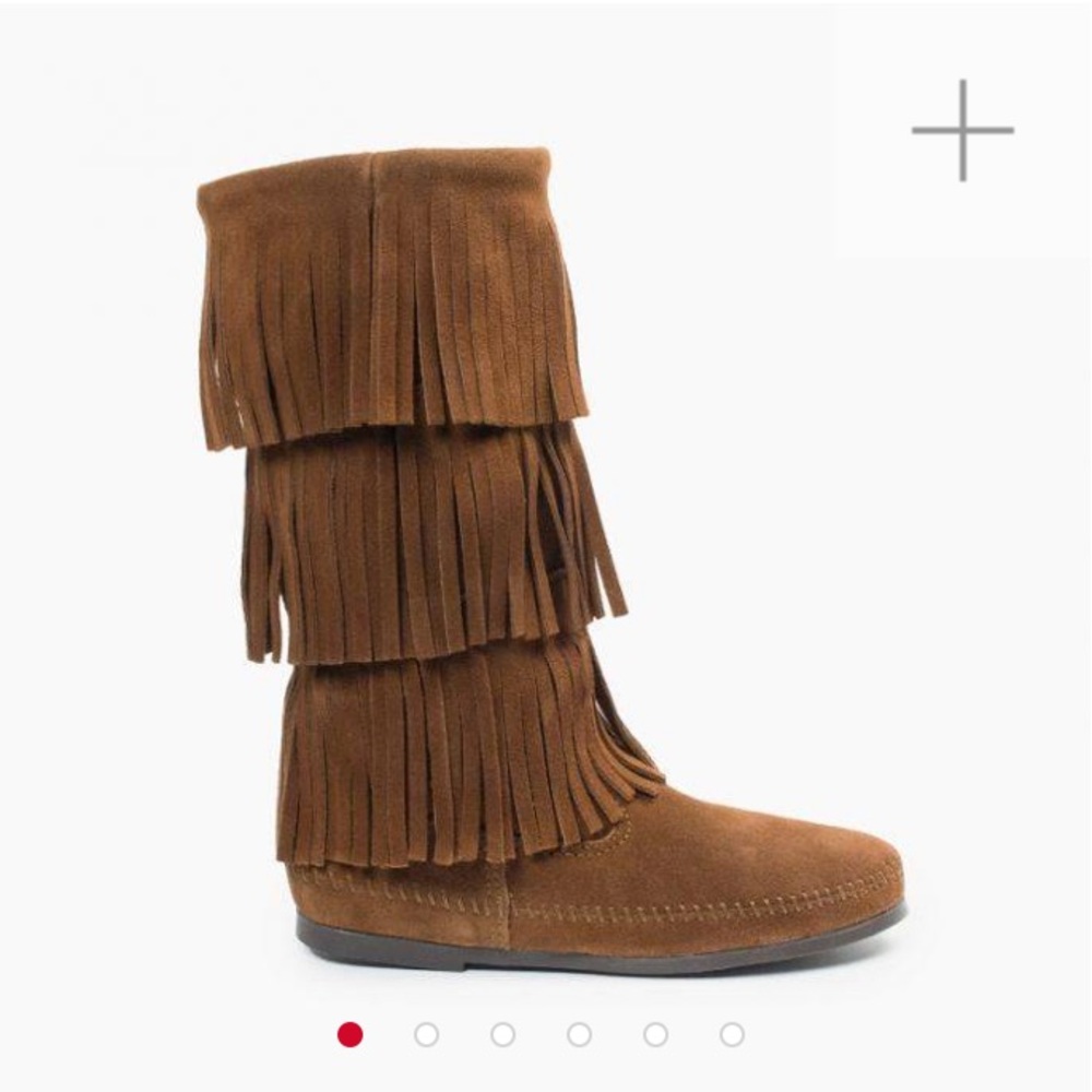 Minnetonka 3 Layer Fringe Boot - image 1